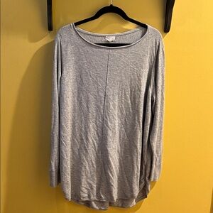 Caslon Heather Gray Knit Tunic Top